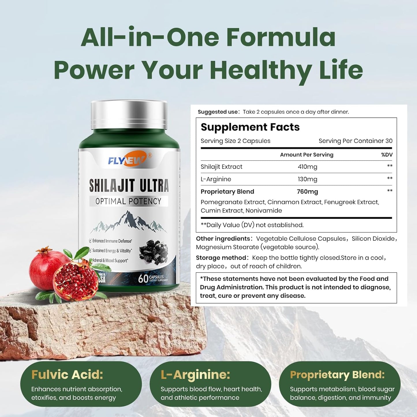 Shilajit Ultra for Men & Women for Extra Power Stamina & Immune Support